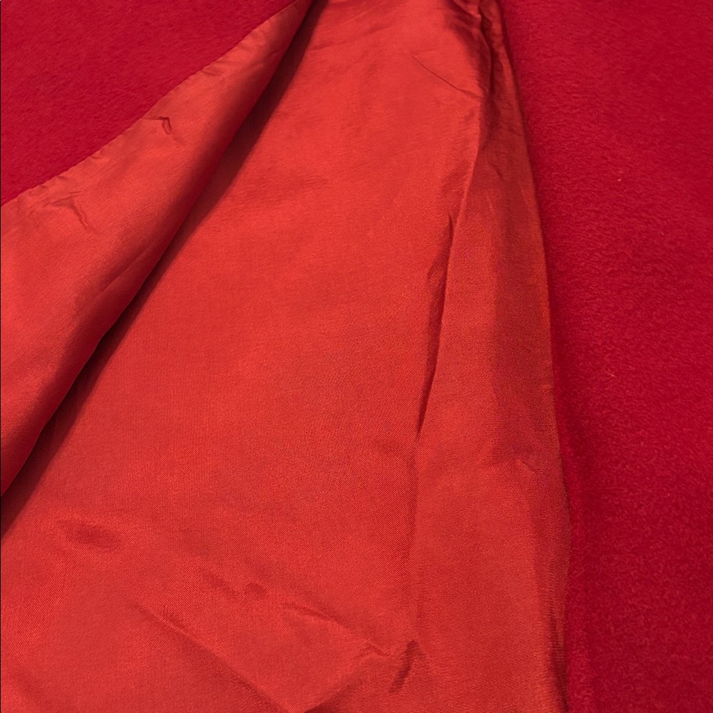 VTG Forecaster of Boston Red double-breasted 100% wool longline coat SZ 18 - Picture 11 of 12